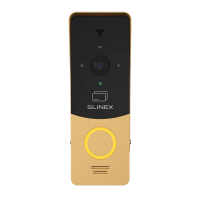 AHD панель виклику Slinex ML-20CRHD (black / gold), 2 Мп, EM-Marin зчитувач, кут огляду 115°, 45×130×24 мм