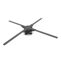 Світлодіодний голографічний проектор-голограма Merlion Z3, 12V / 80W, 1152*1152dpi, угол обзора176°, LED: 4*288, 64*64cm