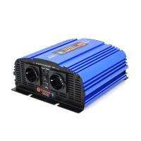 Інвертор напруги Tommatech MS-1200, 24V / 220V, 1200W з апроксимованою синусоїдою, 2Shuko, USB, клемні дроти, 2 запобіжники, Q4