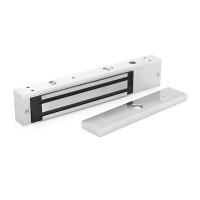 Електромагнітний замок MS-280LED + Кутник LS-280, до 280 кг, DC12V / 350mA, 250х47х25 мм