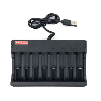 Зарядний пристрій MS-ZD8, 8 каналів, АА / ААА, 1.2V / 1600mAh, живлення від USB Зарядний пристрій MS-ZD8, 8 каналів, АА / ААА, 1.2V / 1600mAh, живлення від USB