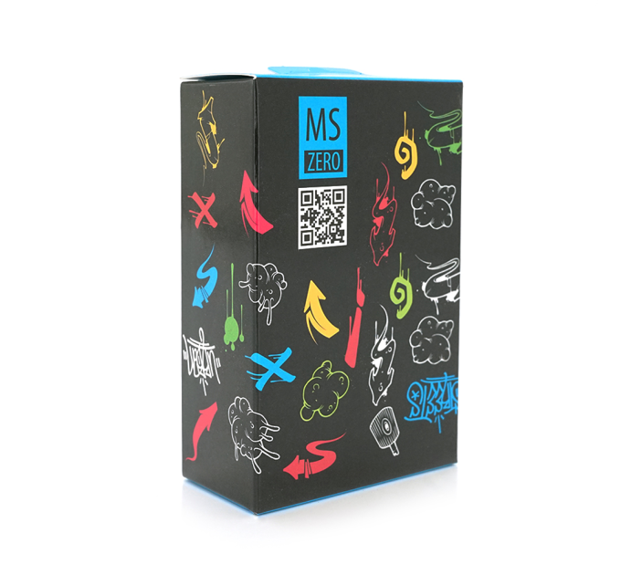Миша USB Merlion MS-Zero, довжина кабелю 115см, 2 кнопки + scroll, (98х60х36 мм), Black, Q200