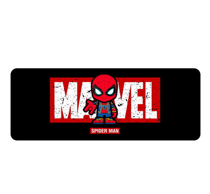 Килимок 300*800 тканинний Spider Man 7 з боковою прошивкою, товщина 2 мм, Пакет