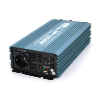 Інвертор напруги Mexxsun MXS-1500, 12V / 220V, 1500W з модифікованою синусоїдою, 2 Shuko, клемні дроти, Q6