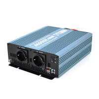 Інвертор напруги Mexxsun MXS-2000, 12V / 220V, 2000W з модифікованою синусоїдою, 2 Shuko, клемні дроти, Q4