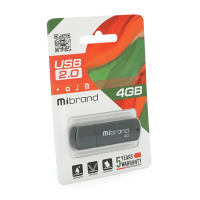 Флеш-накопичувач Mibrand Grizzly, USB 2.0, 4GB, Blister Флеш-накопичувач Mibrand Grizzly, USB 2.0, 4GB, Blister
