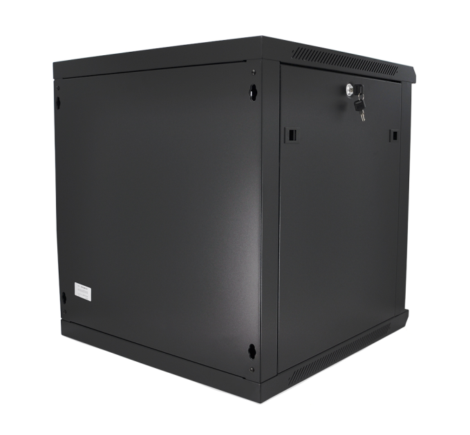 Шафа Merlion 27U, 600*450*1303mm (Ш*Г*В)мм загартоване скло, чорна, сталь 1,2мм із замком (в розібраному вигляді!!!)