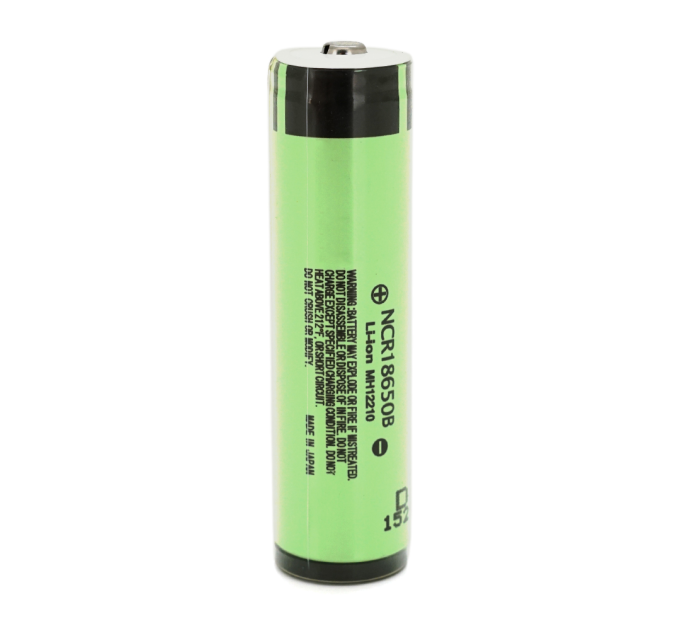 Акумулятор 18650 Li-Ion Panasonic NCR18650B Protected, 3400mAh, 6.8A, 4.2 / 3.6 / 2.5V, 2 шт. в упаковці, ціна за 1 шт.