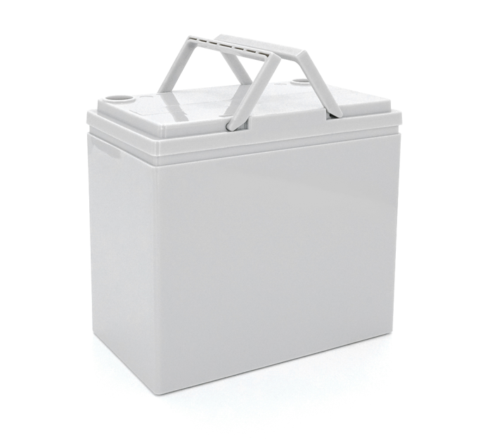 Корпус для акумуляторної батареї NP12v55ah, без клем (225x135x210)