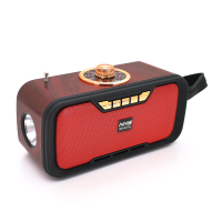 Радіо з ліхтариком NS-S270-S, FM / AM / SW радіо+Solar, Входи: TFcard, USB, Wireless speaker, Bluetooth, Red, Box