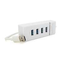 Хаб USB 3.0 UH-303, 4 порти, підтримка до 1TB, White, Blister Хаб USB 3.0 UH-303, 4 порти, підтримка до 1TB, White, Blister