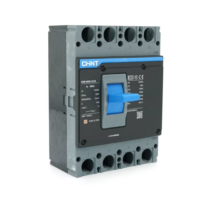 Автоматичний вимикач змінного струму CHINT CHNT NXM-400S-4300B-400A, 4P, 400A, 415V, 50 / 36kA, 8kV