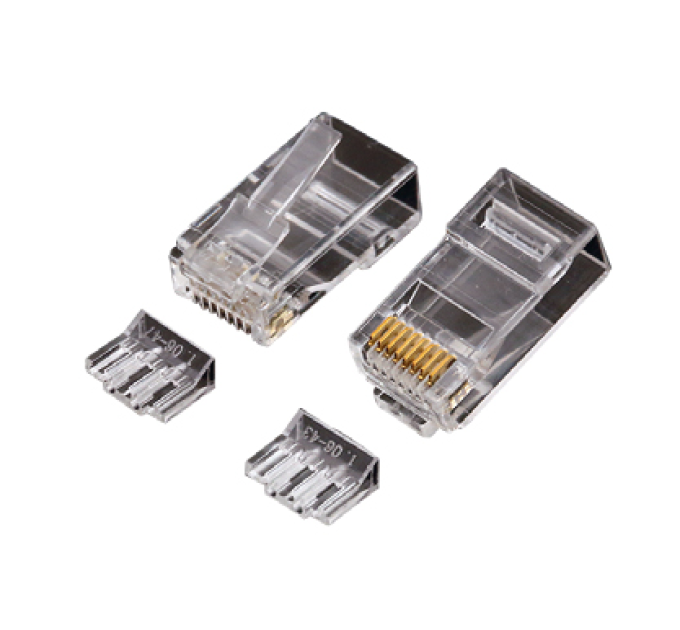 Конектор OK-net RJ-45 Кат.6 UTP 50U із вставкою упаковка 100 шт. ціна вказана за шт.