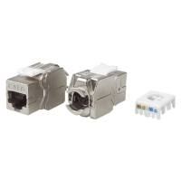 Модульний роз'єм OK-net Кат.6 FTP (180 °, toolless)