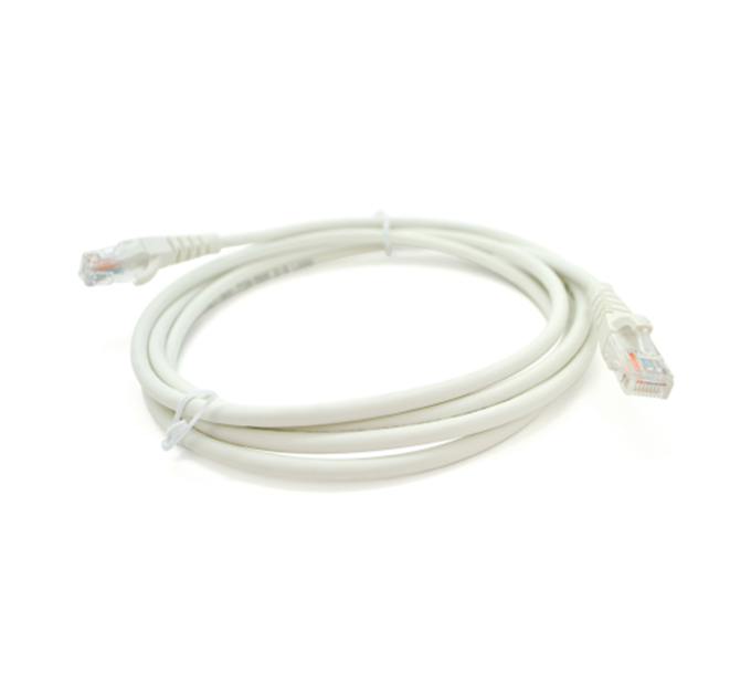 Патч-корд OK-net Кат.5e UTP 24AWG LSZH Білий 1м
