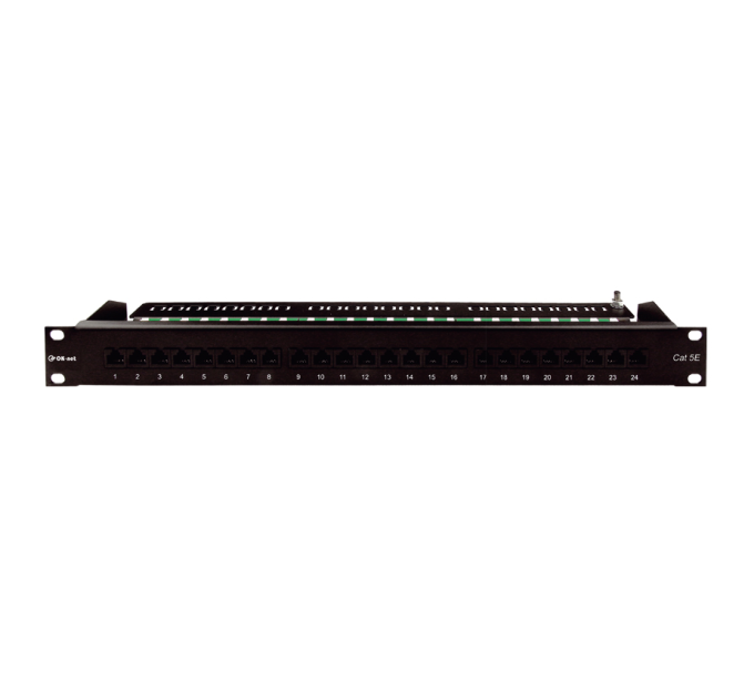 Патч-панель OK-net 24 порту Кат.5e UTP 90°
