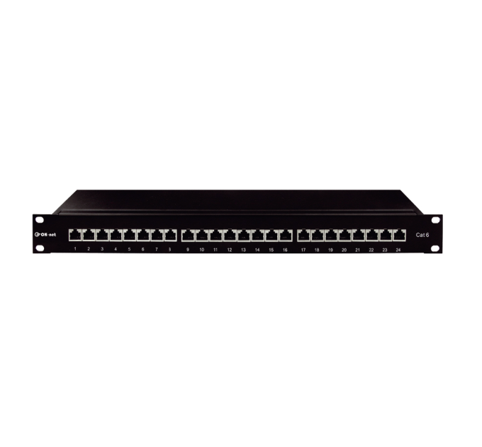 Патч-панель OK-net 24 порти Кат.6 UTP