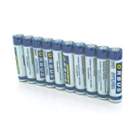 Батарейка сольова Orbus Zinc Carbon 1.5V AAA / LR03, 10 штуки shrink