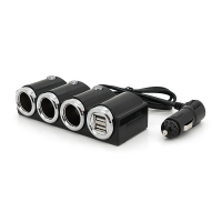 АЗУ розгалужувач Olesson 1503, 12V-3*12V+2*USB, Black, Blister АЗУ розгалужувач Olesson 1503, 12V-3*12V+2*USB, Black, Blister