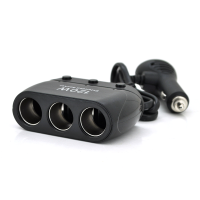 АЗП розгалужувач + вольтметр Olesson 1518, 12V-3 * 12V + USB, Black, Blister АЗП розгалужувач + вольтметр Olesson 1518, 12V-3 * 12V + USB, Black, Blister