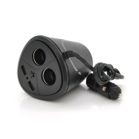 АЗУ розгалужувач Olesson Ol-1670, 12V-2*12V+2*USB, Black, Blister