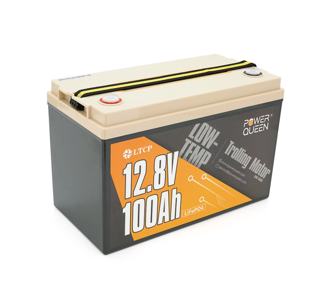 Акумуляторна батарея LiFePO4 Power Queen 12.8V 100Ah, 1280Wh, BMS 100A, LOW-TEMP, ≥4000 циклів, 329*172*214мм, 9.8kg