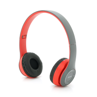 Бездротові навушники Bluetooth P47 Led, Red / Silver