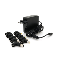 Універсальний БЖ Input 100V-240V 50-60Mhz, Output :15V / 20V, 90W, корпус-пластмаса, ручне регулювання, 10 Г-подібних роз'ємів, BOX