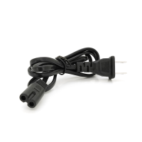 Кабель живлення CN 0.7m, 0.5mm, PC-184 / 2 A-C7 2 pin (американський роз'єм), Black, OEM Q50