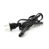 Кабель живлення CN 1.5m, 0.5mm, PC-184 / 2 A-C7 2 pin (американський роз'єм), Black, OEM Q50