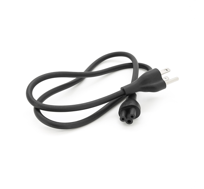 Кабель живлення USA 1m, 0.5mm, PC-184 / 2 B-C5 для ноутбука (американський роз'єм), Black, OEM Q25