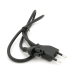 Кабель живлення 1.0m, 0.5mm, PC-184 / 2 CEE7 / 16-C5 3 pin (для побутової техніки), Black, OEM Q600