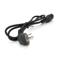 Кабель живлення CN-3 1.2m, 0.5mm, PC-184 / 2 CPCS-C13 3 pin (китайський роз'єм), Black, OEM Q25