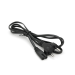 Кабель живлення 1.5m, 0.5mm, PC-184 / 2 CEE7 / 16-C7 2 pin (для побутової техніки), Black, OEM Q650