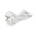 Кабель живлення Ritar PC-186 CEE7 / 17-C13, 1.5m, 0.75mm, 3 pin (евровилка), White, OEM, МЕДЬ!!!!