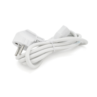 Кабель живлення Ritar PC-186 CEE7 / 17-C13, 1.5m, 0.75mm, 3 pin (евровилка), White, OEM, МЕДЬ!!!!