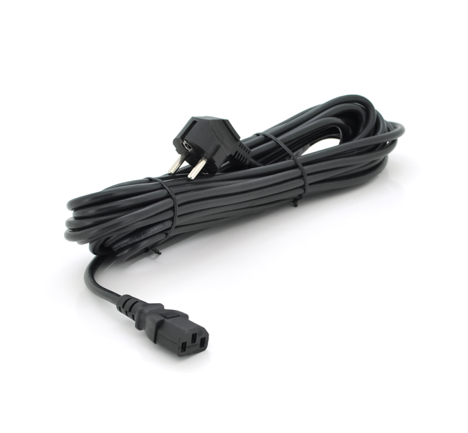 Кабель живлення Ritar PC-186 CEE7 / 17-C13, 10.0m, 0.75mm, 3 pin (евровилка), Black, OEM, МЕДЬ!!!!