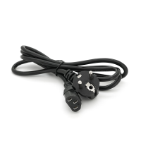 Кабель живлення Schuko PC-186 CEE7 / 7-C13, 1.5M, 0.75mm, OEM (євровилка) Q25 / 250