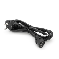 Кабель живлення Schuko PC-186 CEE7 / 7-C13, 1.8M, 0.75mm, OEM (євровилках) Q25 / 200