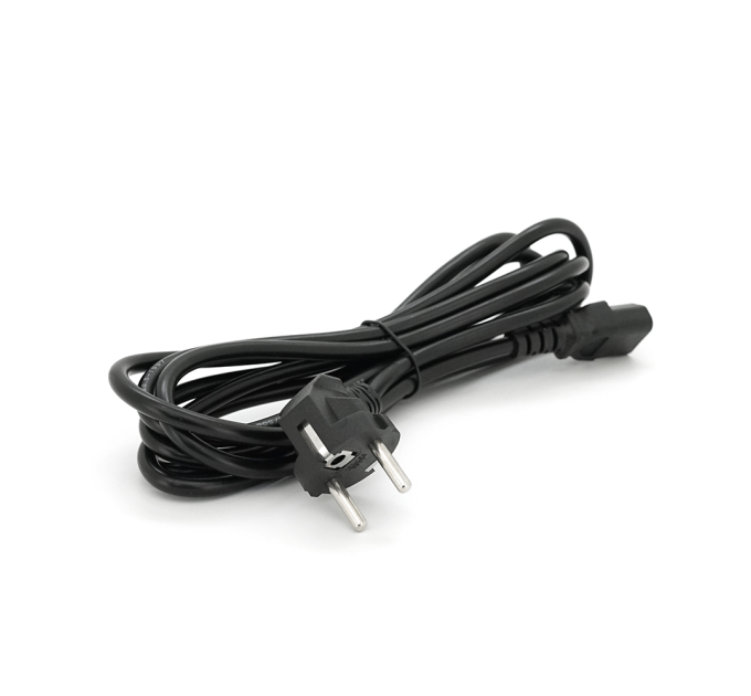 Кабель живлення Schuko PC-186 CEE7 / 7-C13, 3.0M, 0.75mm, OEM (євровилка) Q15