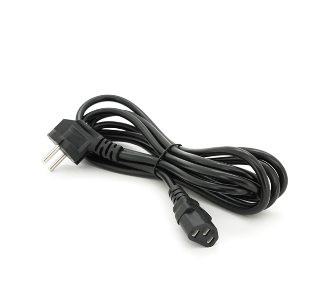 Кабель живлення Schuko PC-186 CEE7 / 7-C13, 3.0M, 0.75mm, OEM (євровилка) Q15