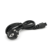 Кабель живлення Schuko PC-186 CEE7 / 17-IEC C5, 1.2M, 0.75mm, для ноутбука, OEM Q25 / 300
