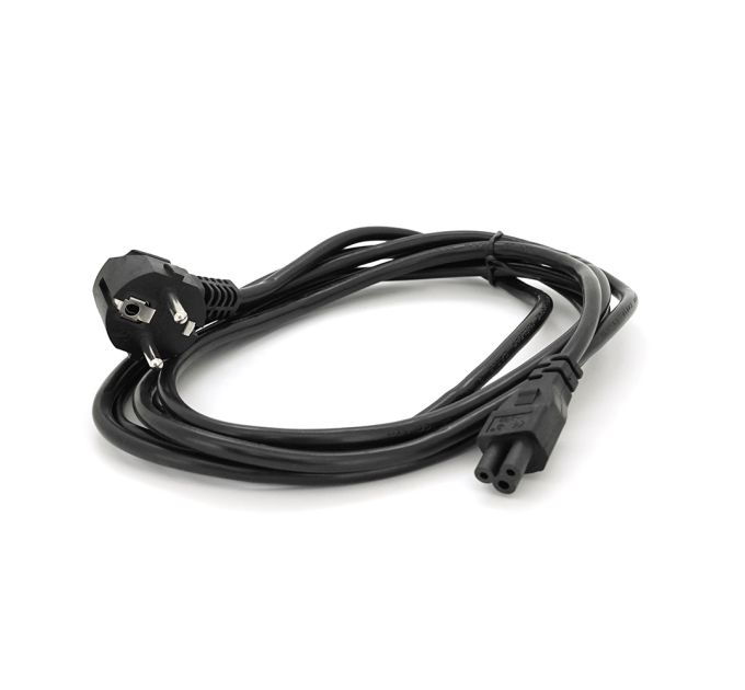 Кабель живлення Schuko PC-186 CEE7 / 7-IEC C5, 3.0M, 1.0mm, для ноутбука, OEM Q150