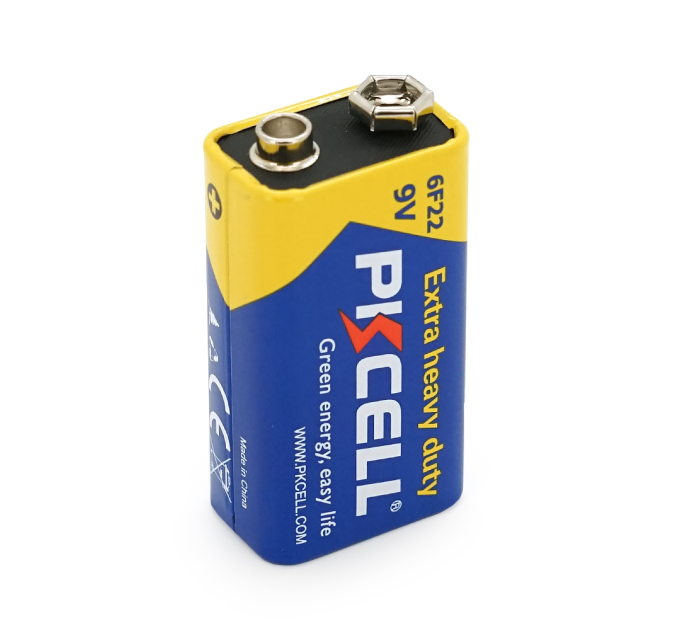 Батарейка сольова PKCELL 9V / 6F22, крона, 1 штука shrink ціна за shrink, Q10 / 500