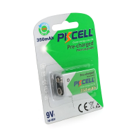 Акумулятор PKCELL 9V / 350mAh, крона, NiMH Rechargeable Battery, 1 штука у блістері ціна за блістер Q10