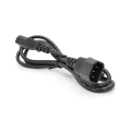 Кабель живлення вторинний PC-monitor 1.8m, 0.75mm, 3pin, IEC C13-C14, Q250, Black, OEM