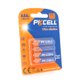Батарейка лужна PKCELL 1.5V AAA / LR03, 4 штуки в блістері, Q12 / 144
