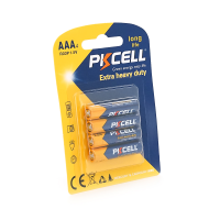 Батарейка сольова PKCELL 1.5V AAA / R03, 4 штуки у блістері ціна за блістер, Q12 / 144