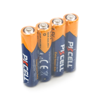 Батарейка сольова PKCELL 1.5V AAA / LR03, 4 штуки в shrink, Q10 / 300