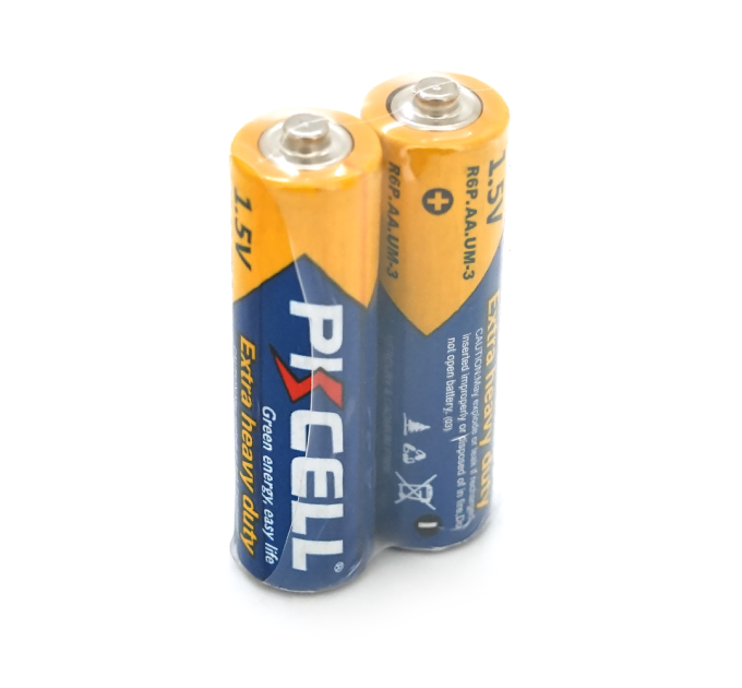Батарейка сольова PKCELL 1.5V AA / R6, 2 штуки shrink ціна за shrink, Q20 / 360